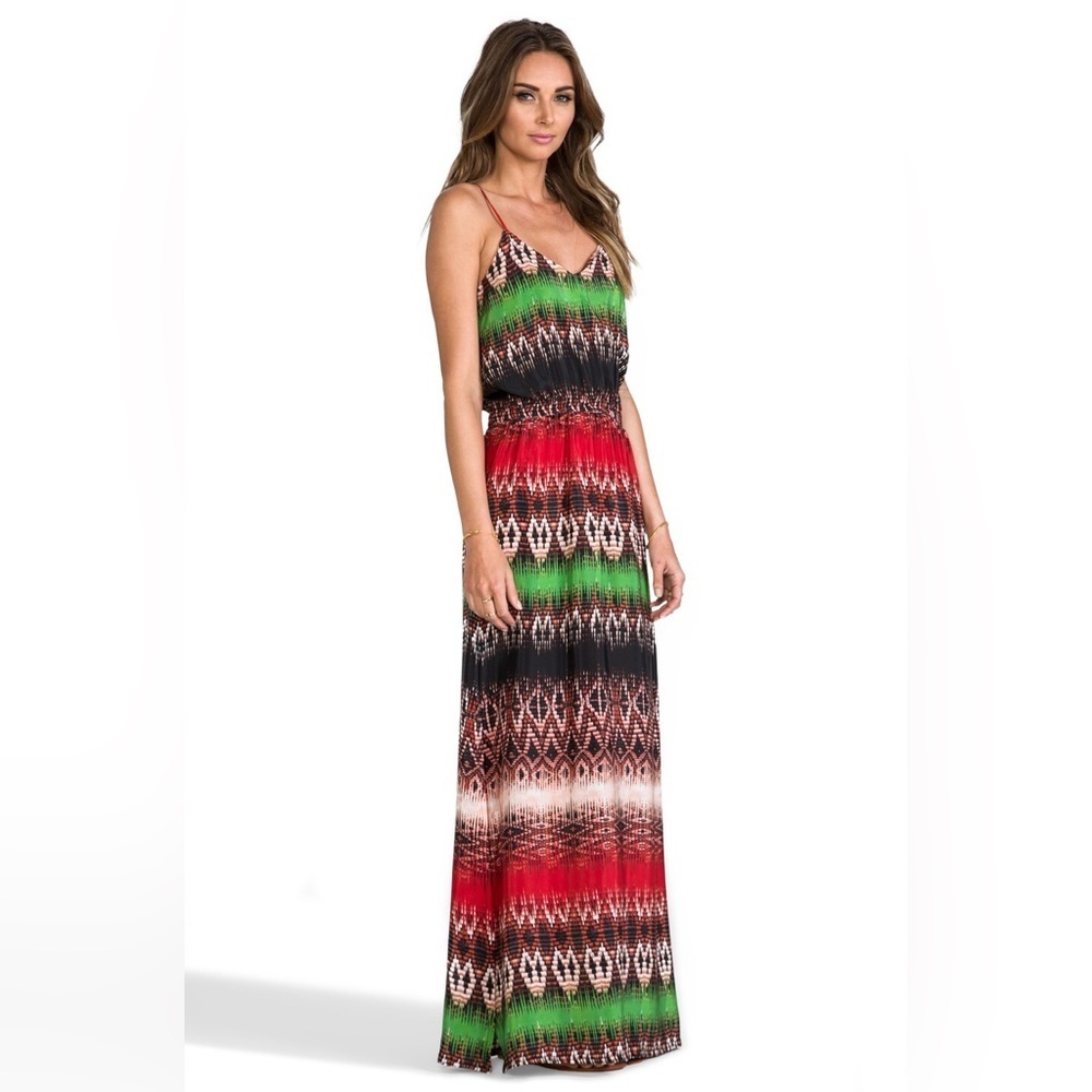 REVOLVE ViX by Paula Hermanny Swimwear Mabel Long 100% Silk Dress, size S